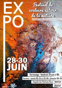 Soif de Culture - Exposition ''Festival de couleurs autour de la matière''. Du 28 au 30 juin 2019 à MONTEUX. Vaucluse. 